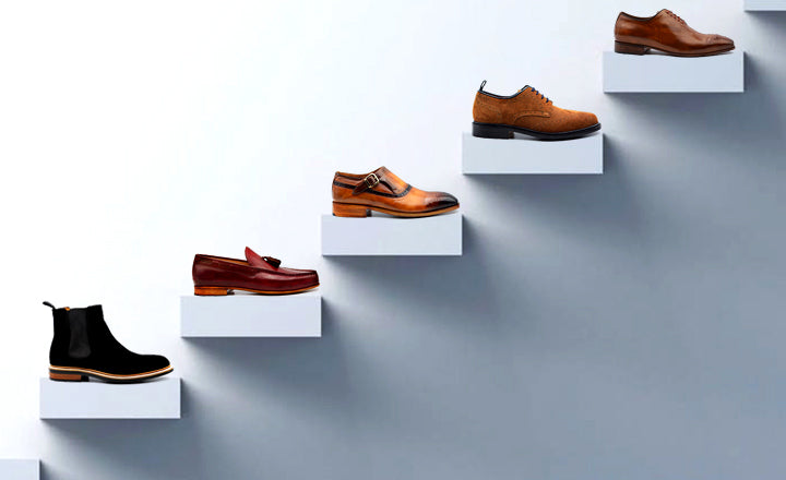Most to least formal leather shoes by Soulle Signature